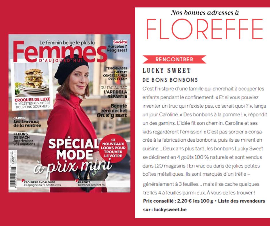 Lucky Sweet dans Femmes d'Aujourd'hui Lucky Sweet dans Femmes d'Aujourd'hui