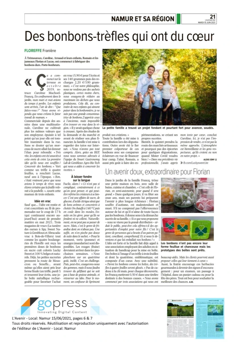 Lucky Sweet dans l'Avenir