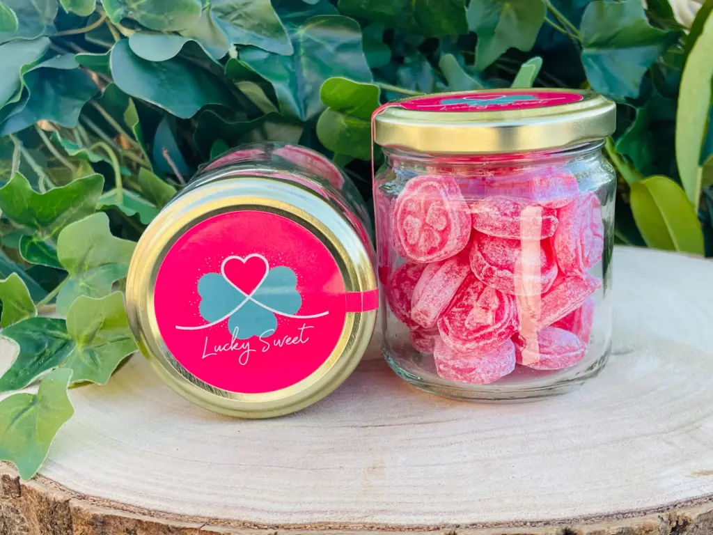 [LUCKY-BOC-FRAISE130] Bocal Fraise 130gr