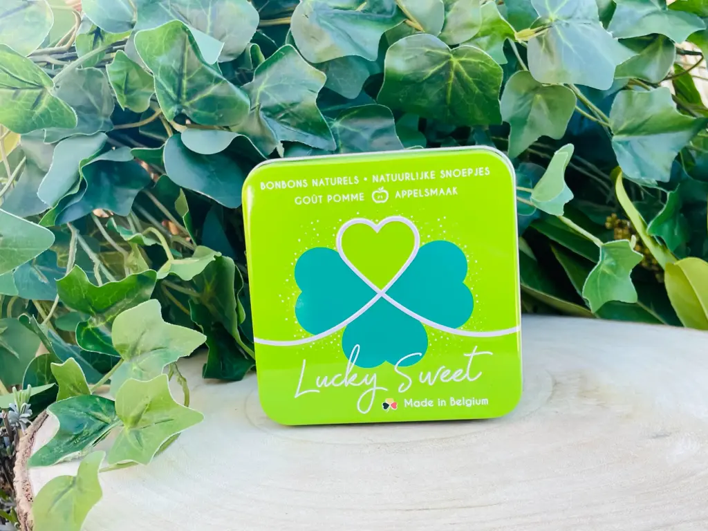 [LUCKY-BOIT-POM] Herbruikbare en hervulbare metalen doos 138gr Appel