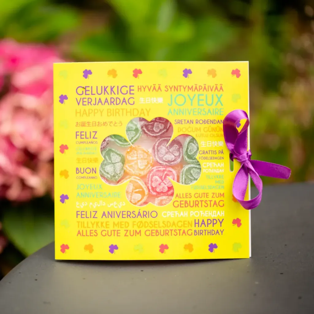 [LUCKY-C-ANNIF+MIX65] Carte Joyeux Anniversaire +65gr bonbons