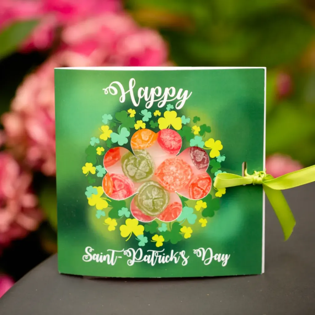 [LUCKY-C-PATRICK+MIX65] Carte St Patrick +65gr bonbons