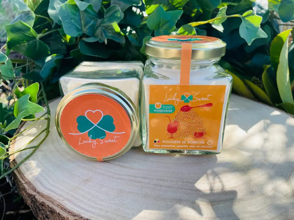 [LUCKY-BOCPOUSS-MAND] Bocal 150gr Poussiere Mandarine